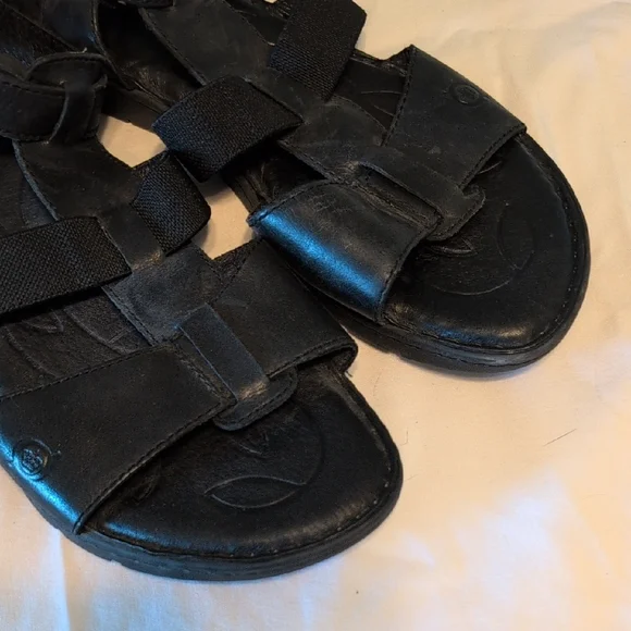 Born Black Leather Sandals - Picture 7 of 8